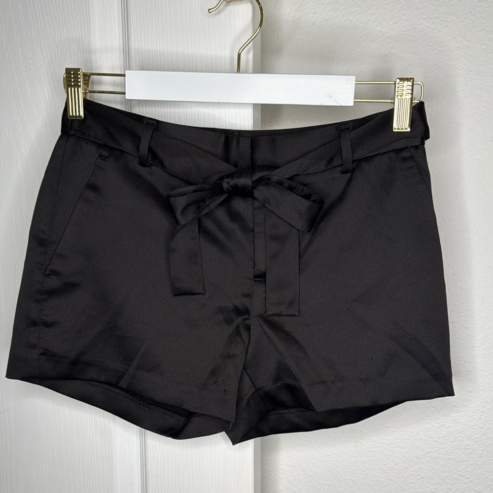 Banana Republic Factory High Waist Black Dress Shorts
